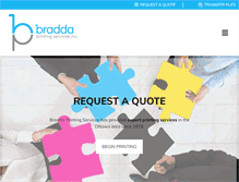 Tablet Screenshot of braddaprinting.com